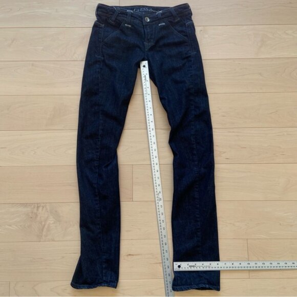 Guess Premium jeans Rocket skinny leg style low rise dark blue stretchy size 26 - Picture 12 of 14